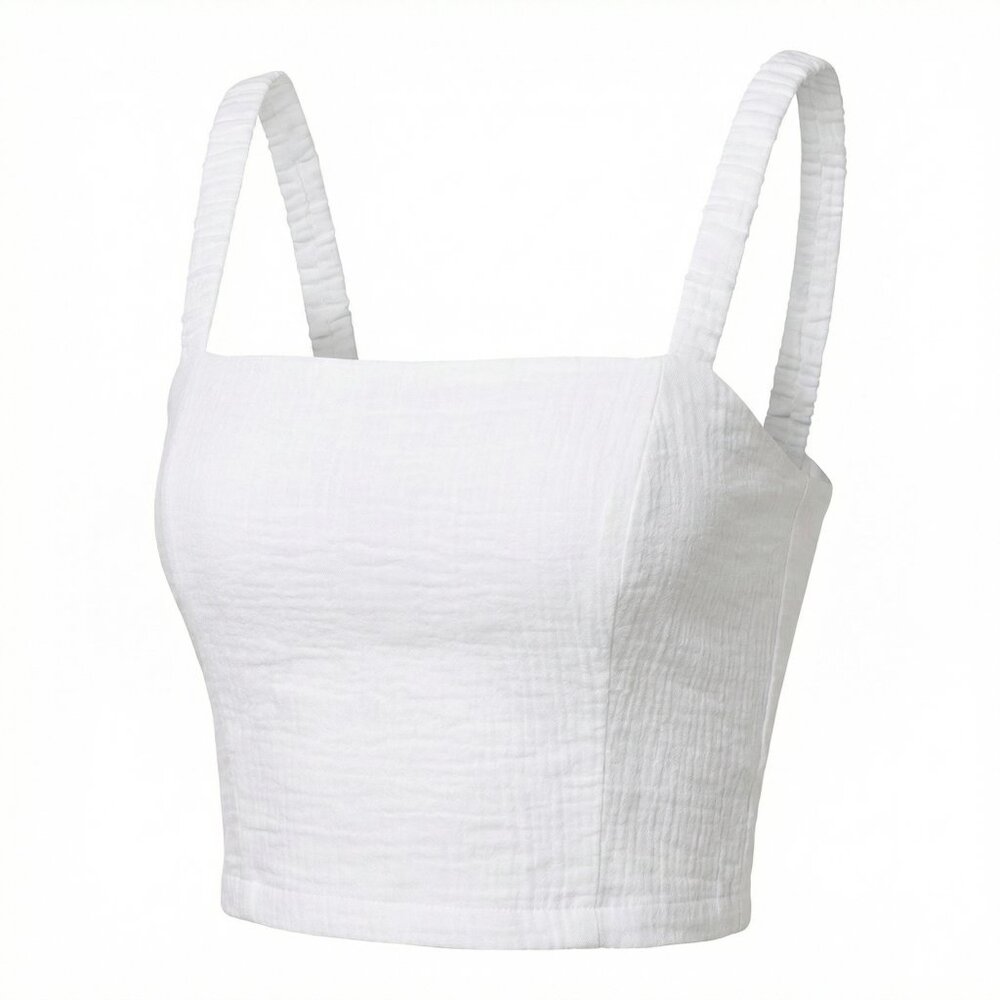 Z Supply Women’s Smocked Sleeveless Cropped Top